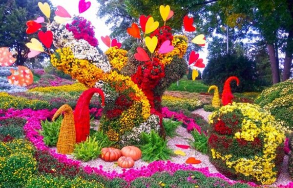 Цветочная выставка в Москве в ГУМЕ