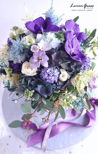 Букет сиреневых цветов