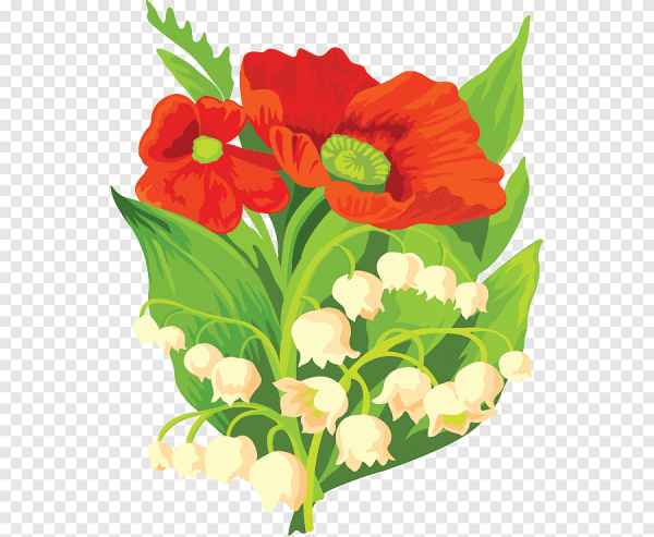 Цветы садовые в векторе