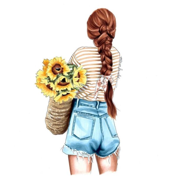 Картина по номерам девушка с бабочкой