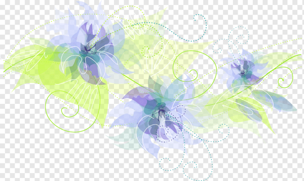 Цветы на прозрачном фоне