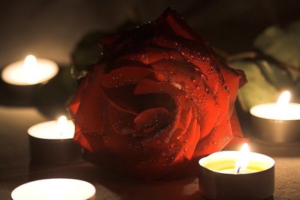 Спокойной ночи цветы и свечи