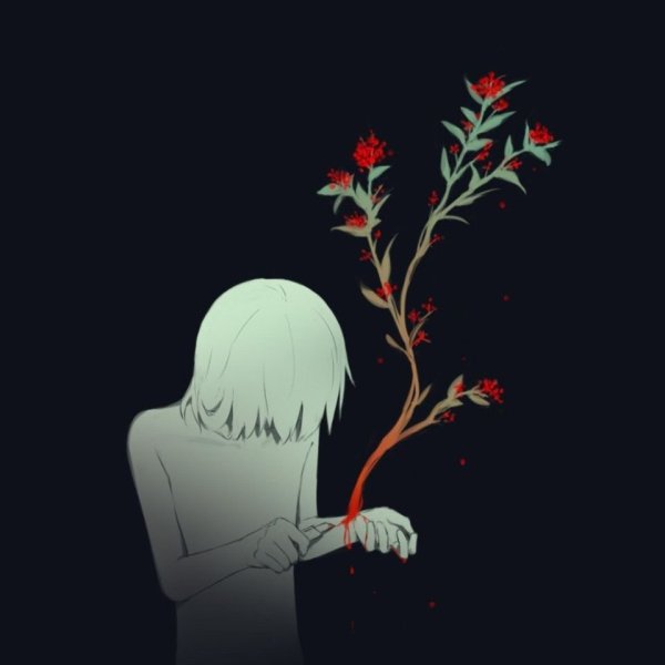 Красивый одинокий цветок