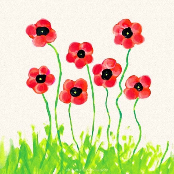 Рисование цветов пальчиками