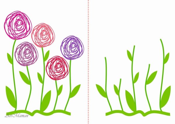 Заготовки для рисования с детьми