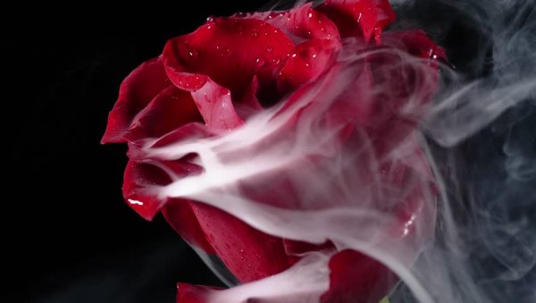 Цветы в дыму