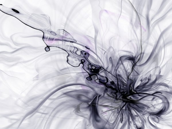 Картина черно белая абстракция