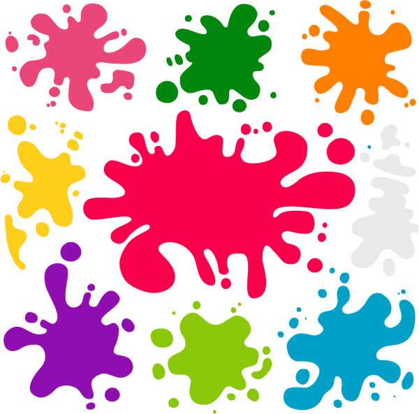 Клякса на прозрачном фоне