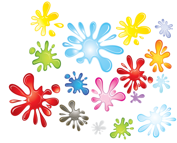 Кляксы краски