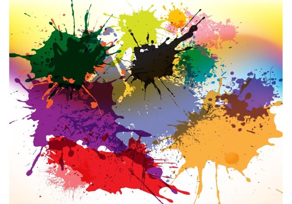 Яркие цветы акварель