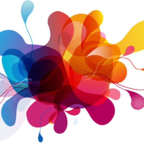 Кляксография с трубочкой техника