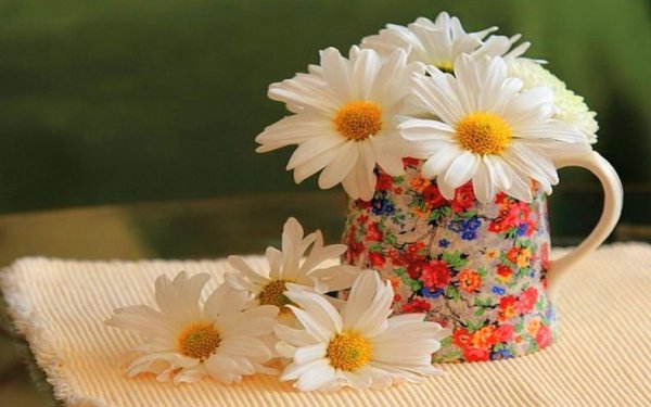 Чудесные цветы в вазе