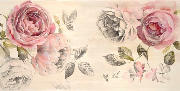 Винтажные фоны пионы