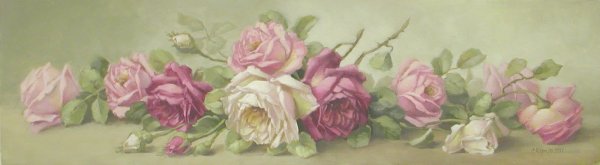 Бордюры с розами для декупажа