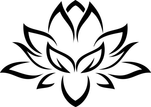 Лотос силуэт