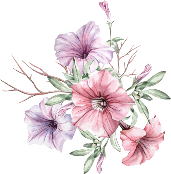 Цветы акварель
