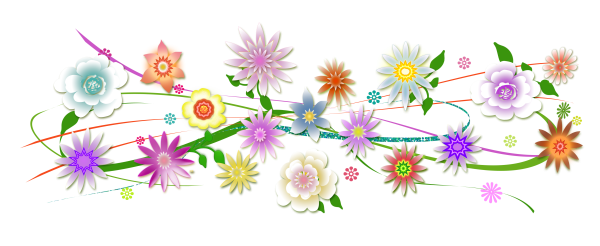 Цветочки в линию