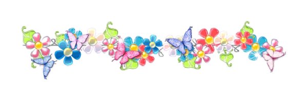 Гирлянда из цветов без фона