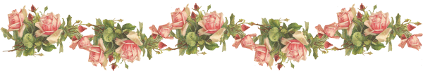 Цветочные бордюры на прозрачном фоне