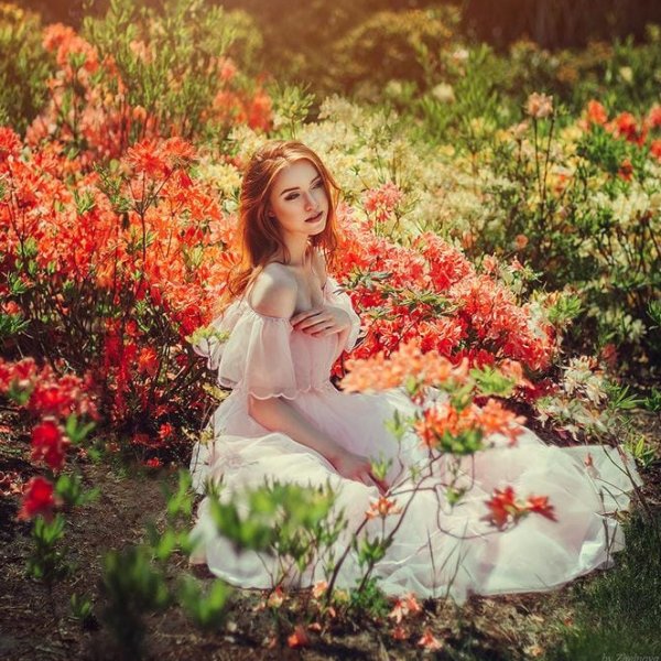 Маленькая садовница картина Лесли Джордж