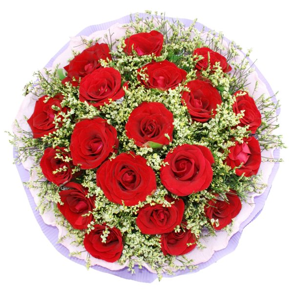 Букет цветов круглый