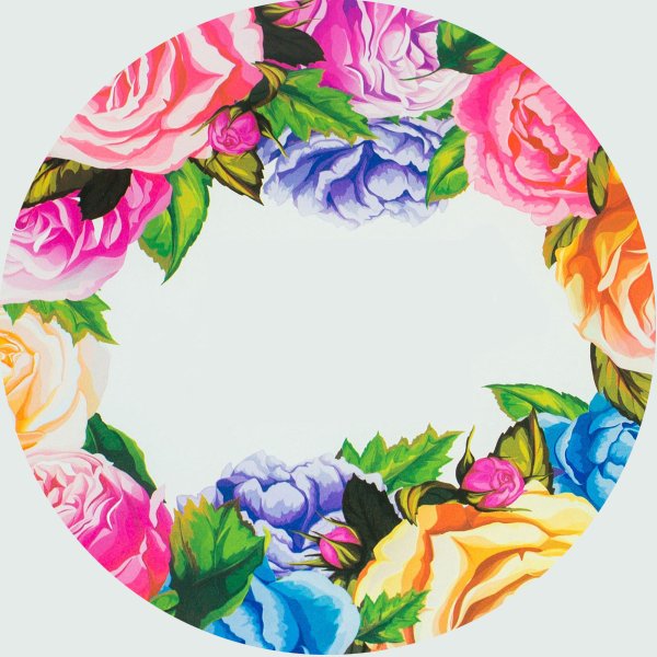 Круглая открытка