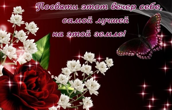 Спокойной ночи с белыми розами