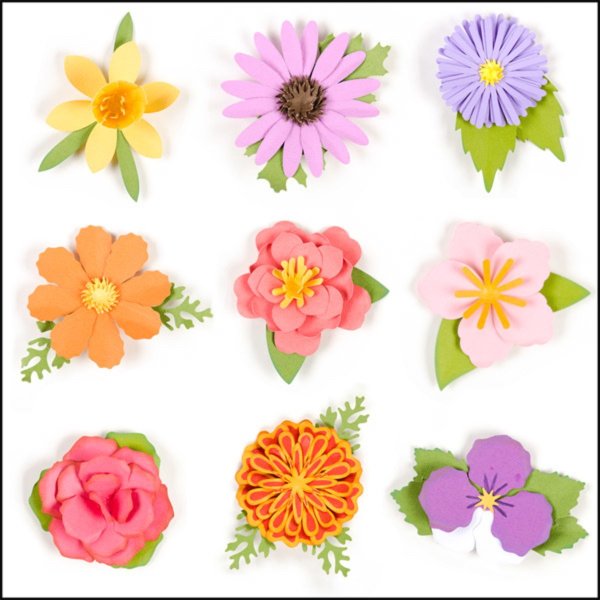 Лето цветочки для вырезания цветные