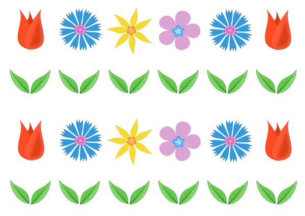 Цветы для детей вырезать