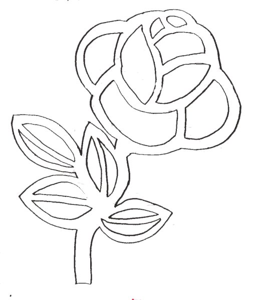 Вырезалки на окна цветы