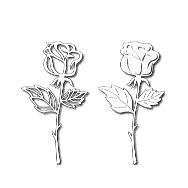 Вытынанка роза