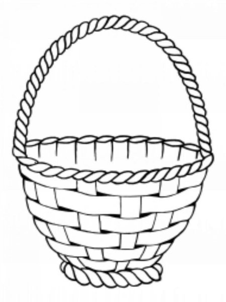 Трафарет корзинки