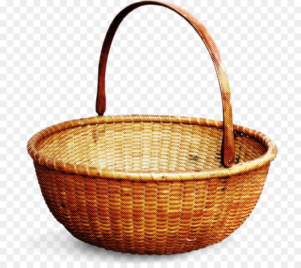 Корзинка на белом фоне