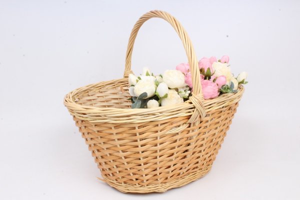 Корзина для цветов плетеная