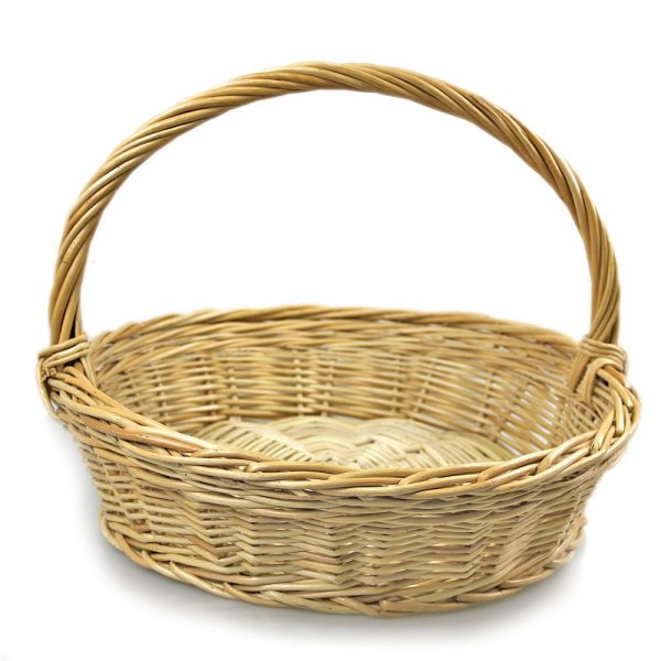 Корзинка круглая ротанг 24см h7,5см din452-2