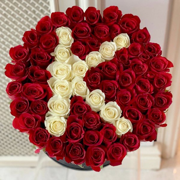 Букет с буквой а