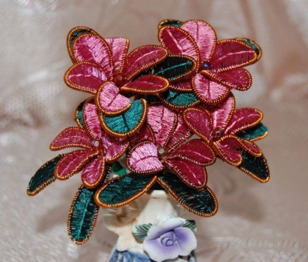 Цветы техника ганутель