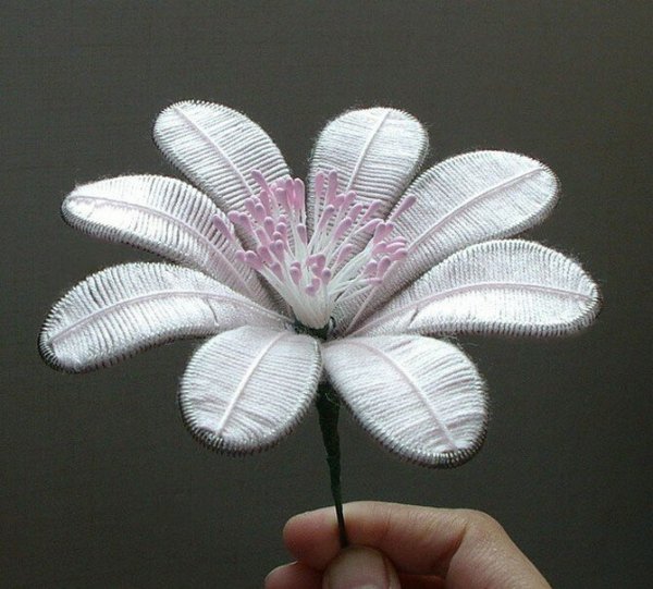 Цветы в технике ганутель схемы