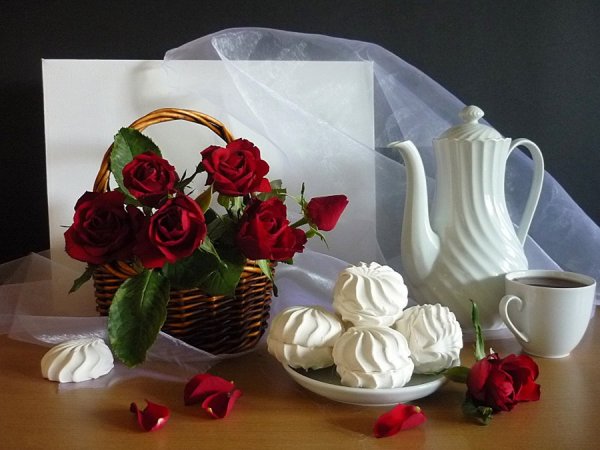 Красивые натюрморты с зефиром