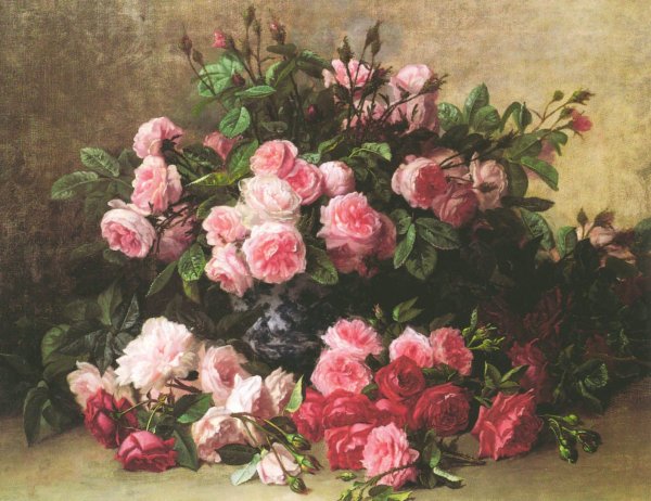 Художник Jean-Baptiste robie розы