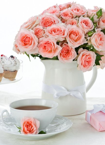 Открытки с добрым утром цветы