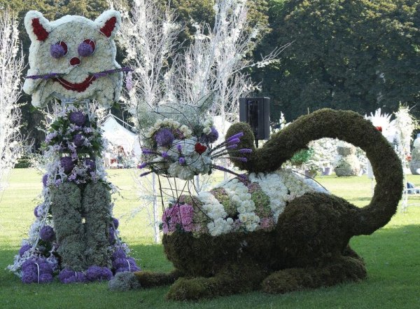 Клумбы в виде животных