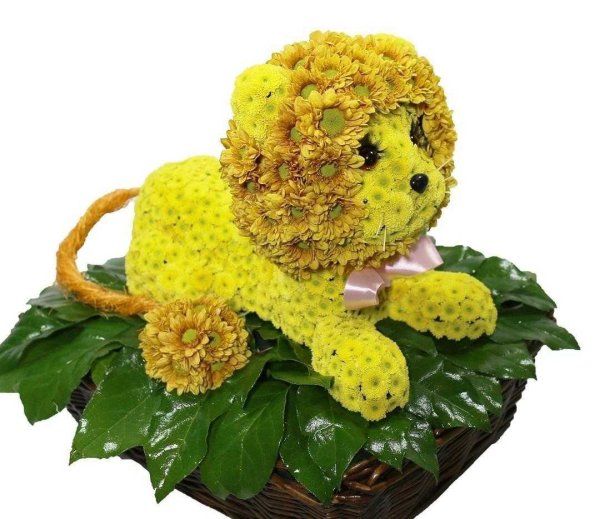 Игрушки из цветов живых