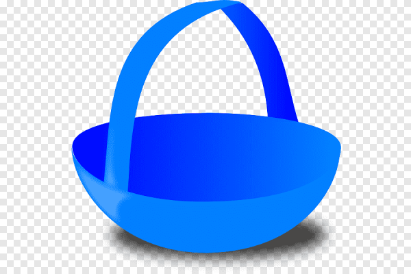 Корзина для детей синяя