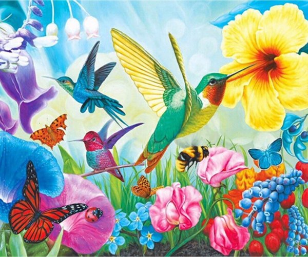 Алмазная мозаика Колибри