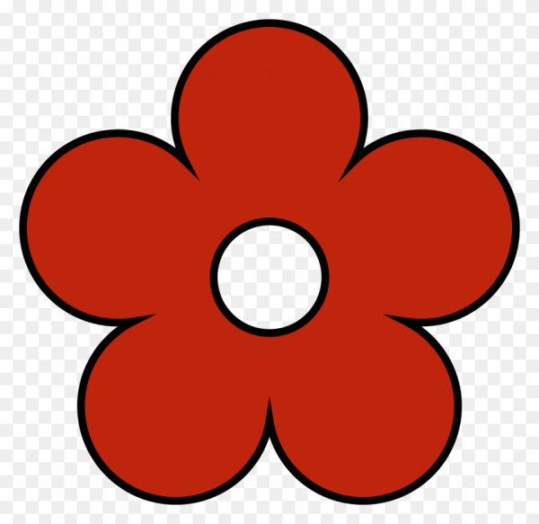 Красный цветочек