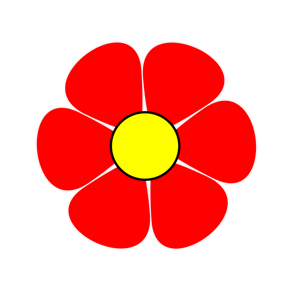 Цветы трафареты цветные