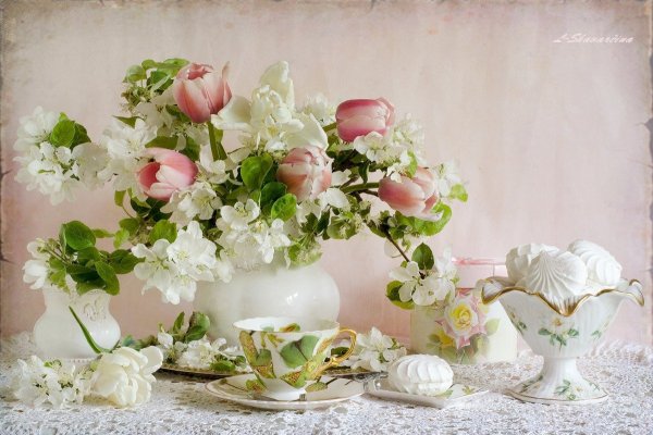 Красивые натюрморты с цветами
