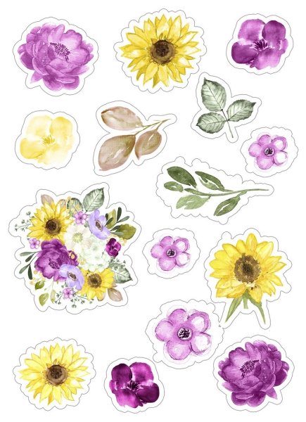 Наклейки - цветочки