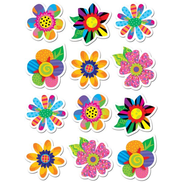 Яркие цветы для вырезания